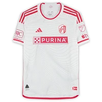 Rasmus Alm St. Louis City SC Autographed Match-Used #21 White adidas Jersey from the 2024 MLS Season - Size M