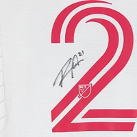 Rasmus Alm St. Louis City SC Autographed Match-Used #21 White adidas Jersey from the 2024 MLS Season - Size M