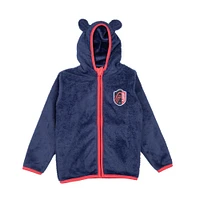 Toddler Sport Design Sweden  Navy St. Louis City SC Tie-Breaker Teddy Full-Zip Hoodie