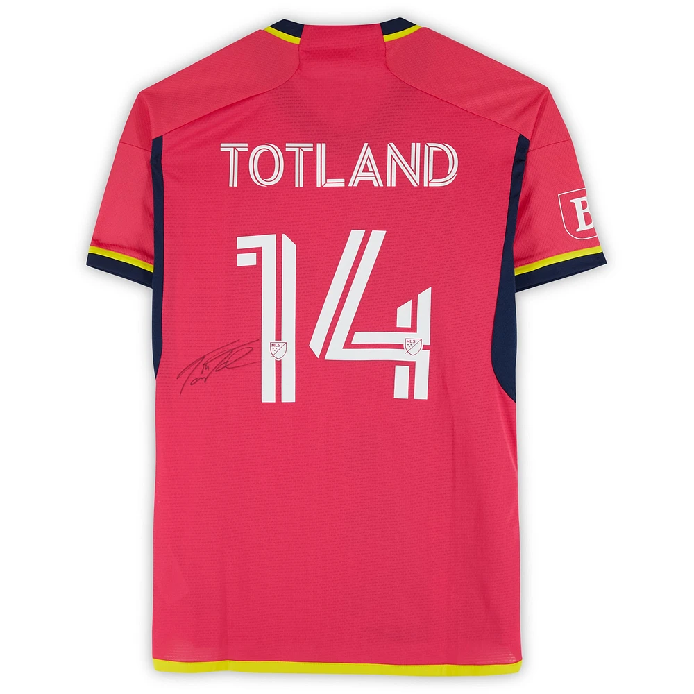 Tomas Totland St. Louis City SC Autographed Match-Used #14 Red adidas Jersey from the 2024 MLS Season - Size M