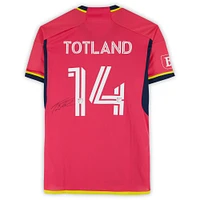 Tomas Totland St. Louis City SC Autographed Match-Used #14 Red adidas Jersey from the 2024 MLS Season - Size M