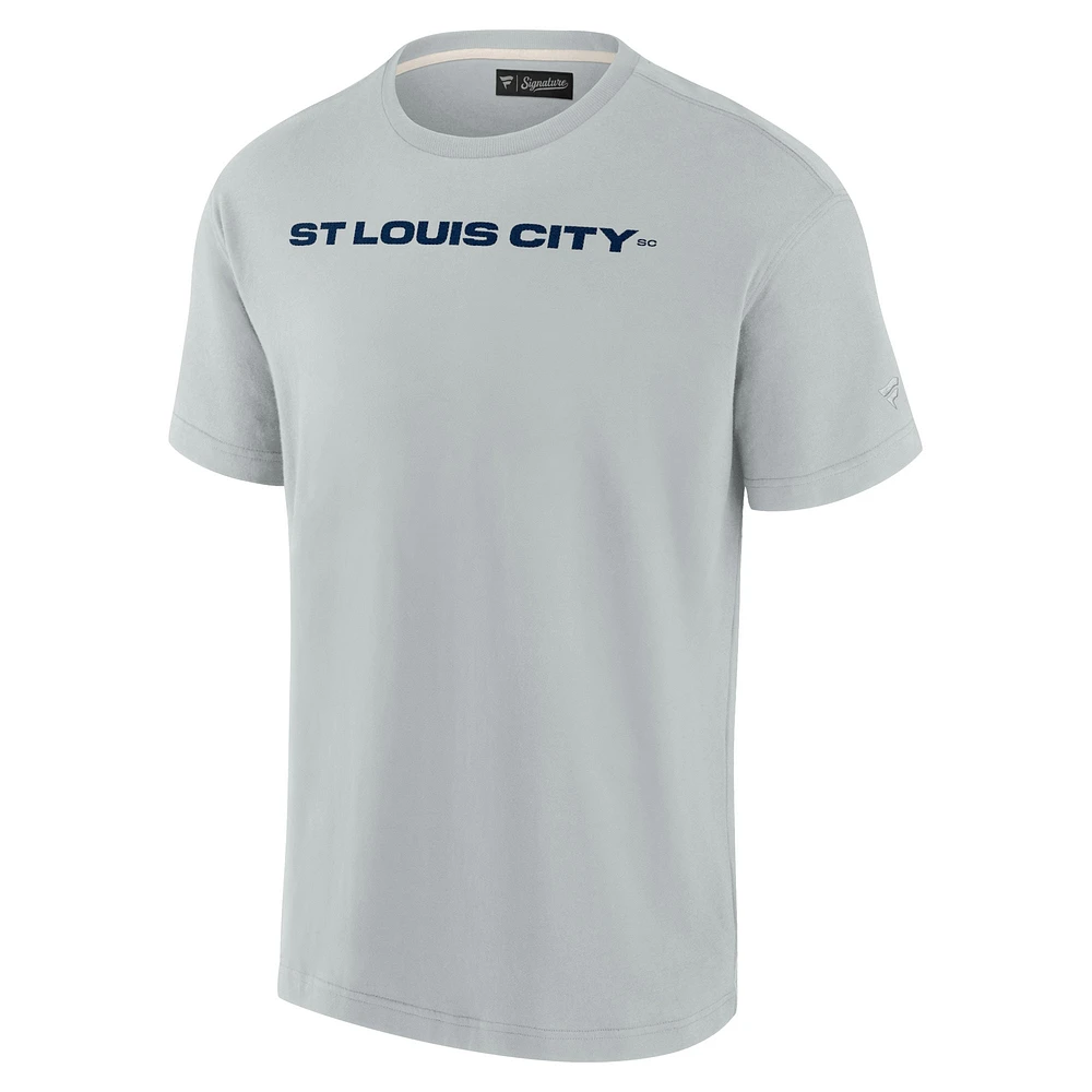 T-shirt unisexe Fanatics gris St. Louis City SC Elements super doux à manches courtes