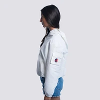 Women's Lusso  White St. Louis City SC Paige Half-Zip Hooded Jacket