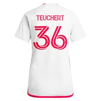 Women's adidas Cedric Teuchert White St. Louis City SC 2024 The Confluence Kit Replica Player Jersey