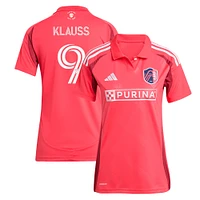 Maillot de joueur réplique rouge adidas João Klauss pour femme St. Louis CITY SC 2025 Forever Red