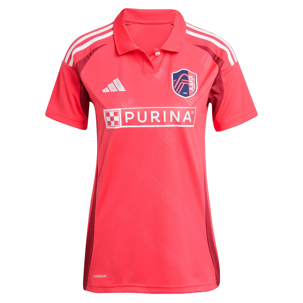 Maillot de joueur réplique rouge adidas João Klauss pour femme St. Louis CITY SC 2025 Forever Red