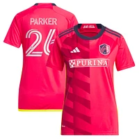 Women's adidas Tim Parker Red St. Louis CITY SC 2023 Kit Replica Jersey