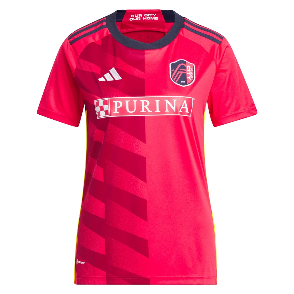 Women's adidas Tim Parker Red St. Louis CITY SC 2023 Kit Replica Jersey