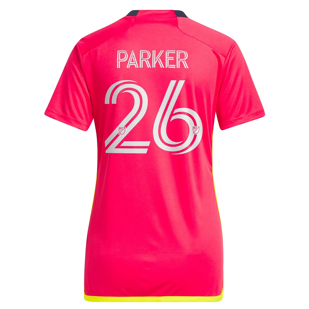 Women's adidas Tim Parker Red St. Louis CITY SC 2023 Kit Replica Jersey