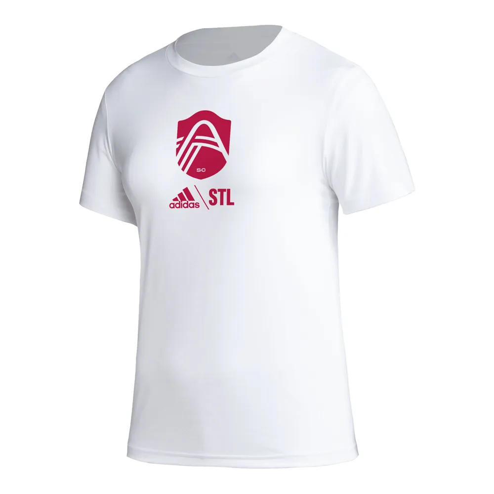 T-shirt adidas St. Louis City SC AEROREADY Club Icon pour femme, blanc