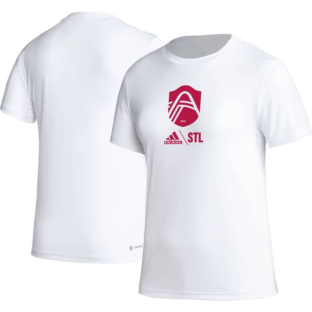 T-shirt adidas St. Louis City SC AEROREADY Club Icon pour femme, blanc