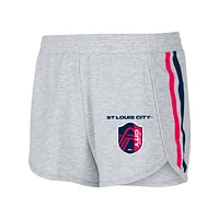 Concepts Sport Short en trois mélanges St. Louis City SC Cedar gris pour femme