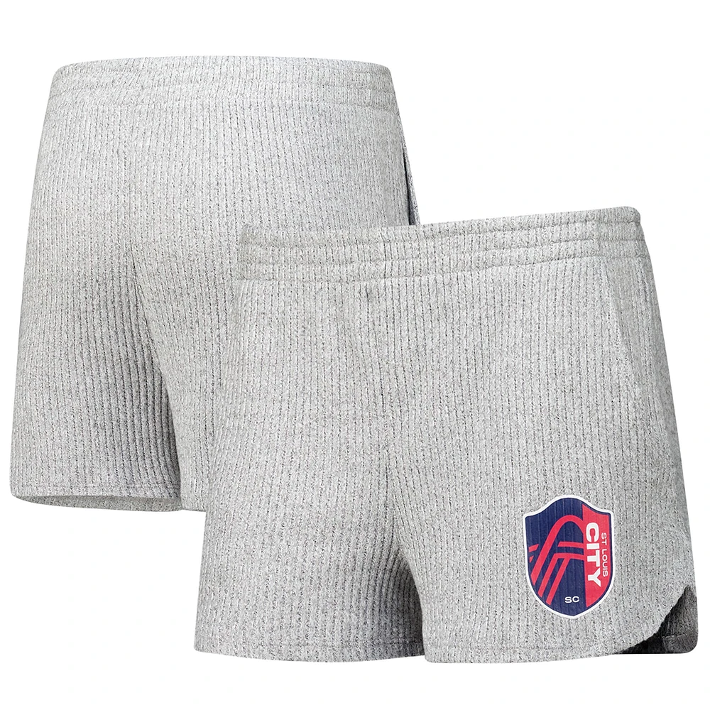 Short Juniper gris Concepts Sport pour femme de St. Louis City SC