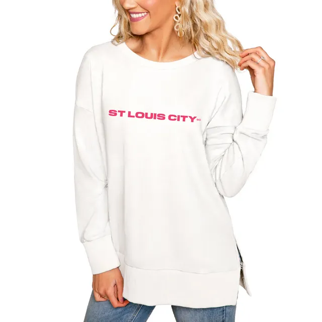 Lids St. Louis Cardinals Pro Standard Women's City Scape Pullover Sweatshirt  - Black