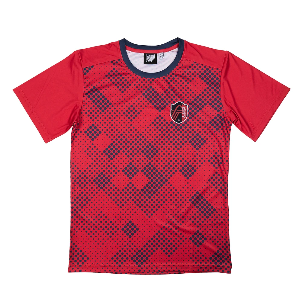 Youth Sport Design Sweden  Red St. Louis City SC Starting Lineup Home T-Shirt