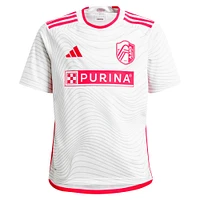 Maillot de joueur adidas Eduard Löwen blanc St. Louis City SC 2024 The Confluence Kit Replica pour jeune