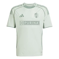 Haut d'avant-match adidas vert clair St. Louis City SC 2025 One Planet pour jeunes