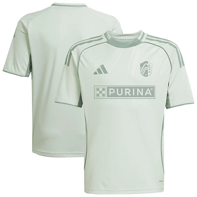 Haut d'avant-match adidas vert clair St. Louis City SC 2025 One Planet pour jeunes
