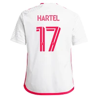 Maillot de joueur réplique adidas Marcel Hartel blanc St. Louis City SC 2024 The Confluence Kit pour jeunes