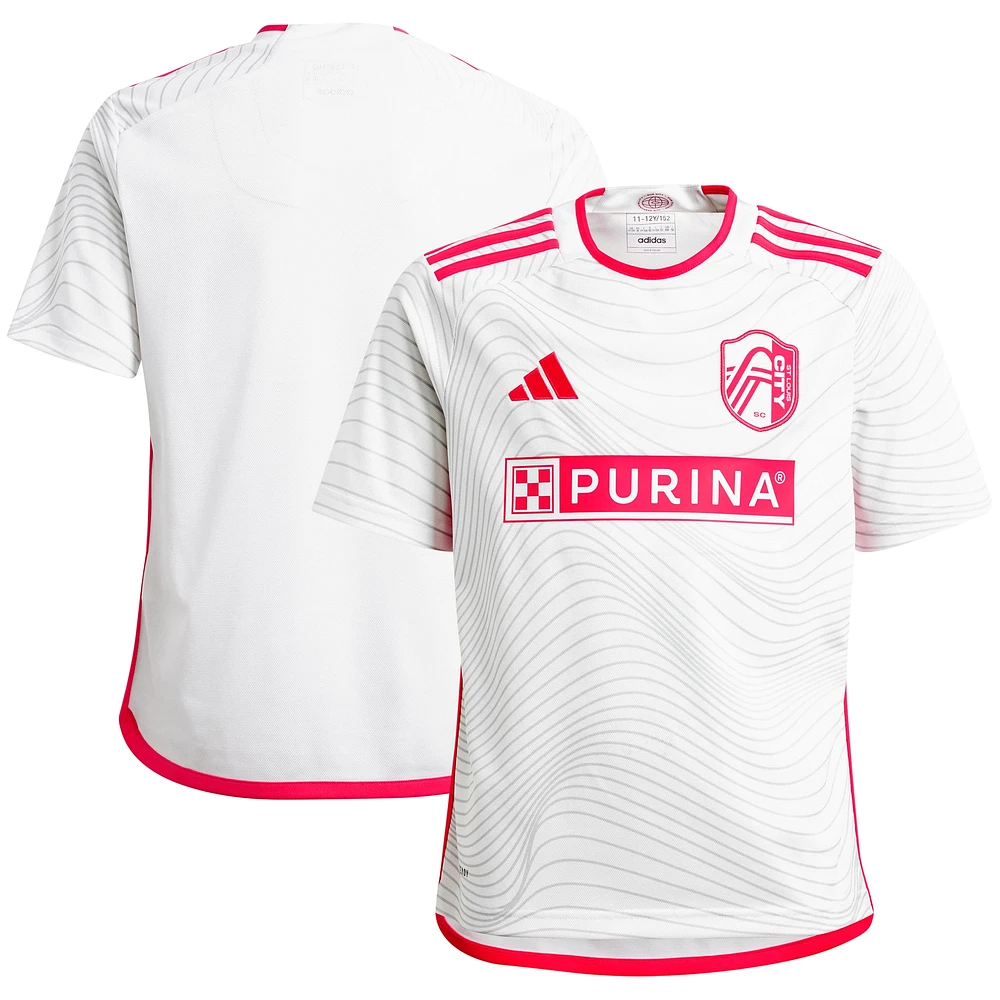 Youth adidas  White St. Louis City SC 2024 The Confluence Kit Replica Jersey