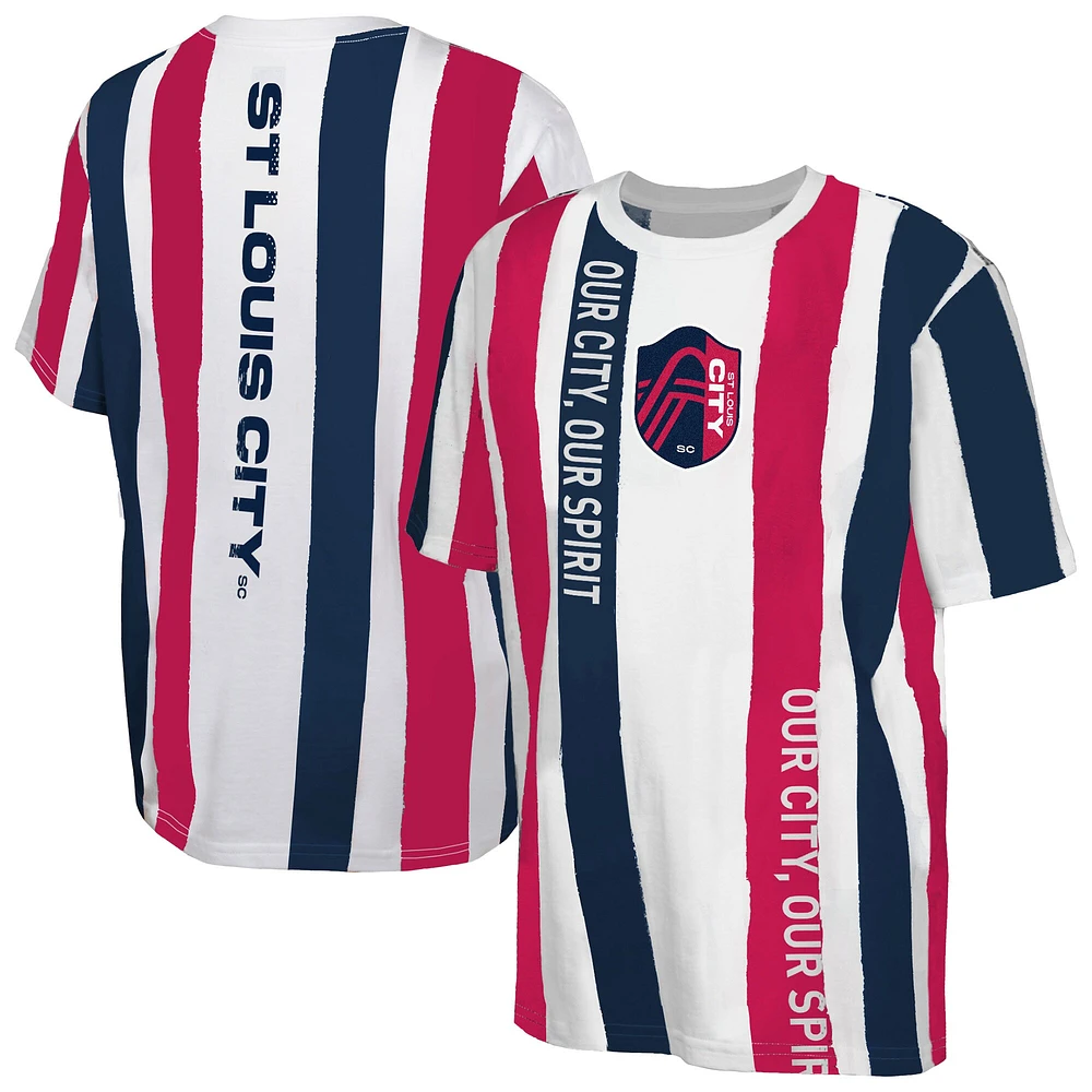 Youth White St. Louis City SC High Stepping T-Shirt