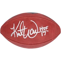 Kurt Warner St. Louis Rams Autographed Duke Metallic Football with "HOF 17" Inscription