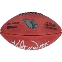 Kurt Warner St. Louis Rams Autographed Duke Metallic Football with "HOF 17" Inscription