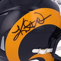 Kurt Warner St. Louis Rams Autographed Throwback - Speed Mini Helmet