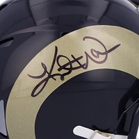 Kurt Warner St. Louis Rams Autographed Throwback 2000-2016 Speed Mini Helmet