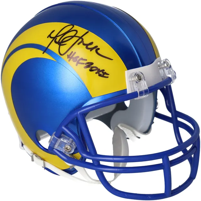 Marshall Faulk Los Angeles Rams Fanatics Authentic Autographed Riddell  Lunar Eclipse Alternate Speed Mini Helmet with HOF 20X1 Inscription