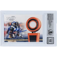 Marshall Faulk St. Louis Rams Autographed 2002 Playoff Piece of the Game Relic #POG-38 Beckett Fanatics Witnessed Authenticated 10 Card