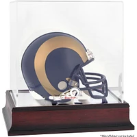 St. Louis Rams Mahogany Logo Mini Helmet Display Case