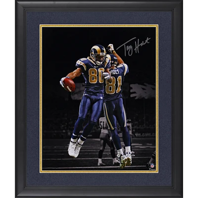 Torry Holt St. Louis Rams Autographed Framed 16" x 20" Celebration with Issac Bruce Photograph