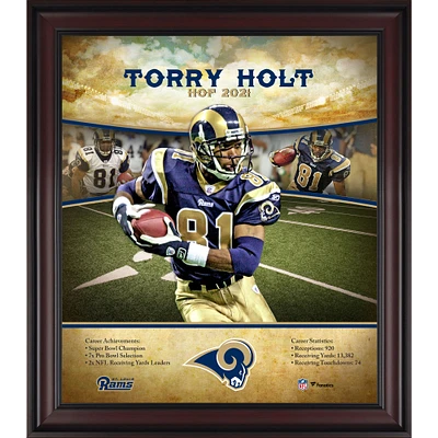 Torry Holt St. Louis Rams Framed 15" x 17" Hall of Fame Career Profile Collage