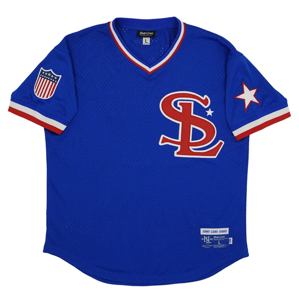 Men's Rings & Crwns #17 Royal St. Louis Stars Mesh Replica V-Neck Jersey