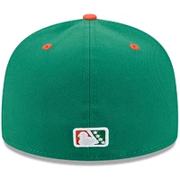 Casquette ajustée 59FIFTY verte New Era pour homme, thème St. Paul Saints