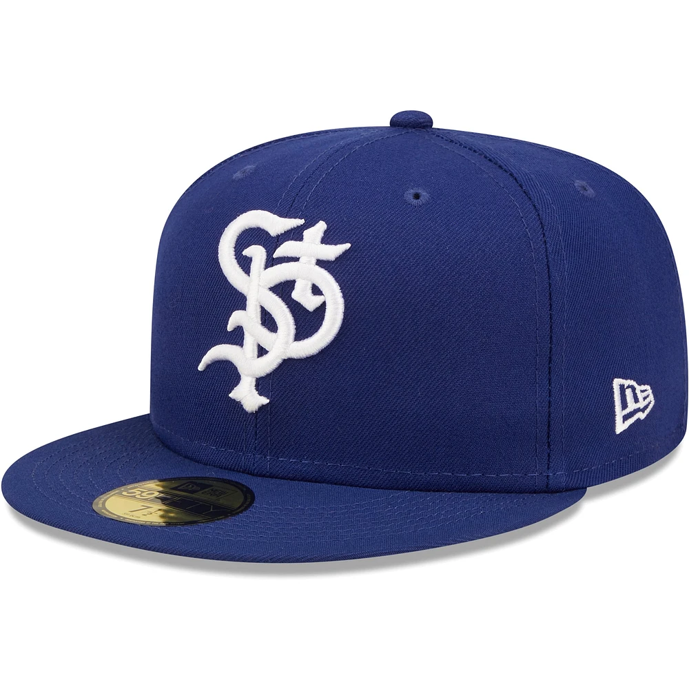 Casquette ajustée New Era Royal St. Paul Saints Authentic Collection Team Game 59FIFTY pour homme