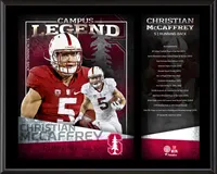 Christian McCaffrey San Francisco 49ers 10.5 x 13 Jersey Number Sublimated Player Plaque