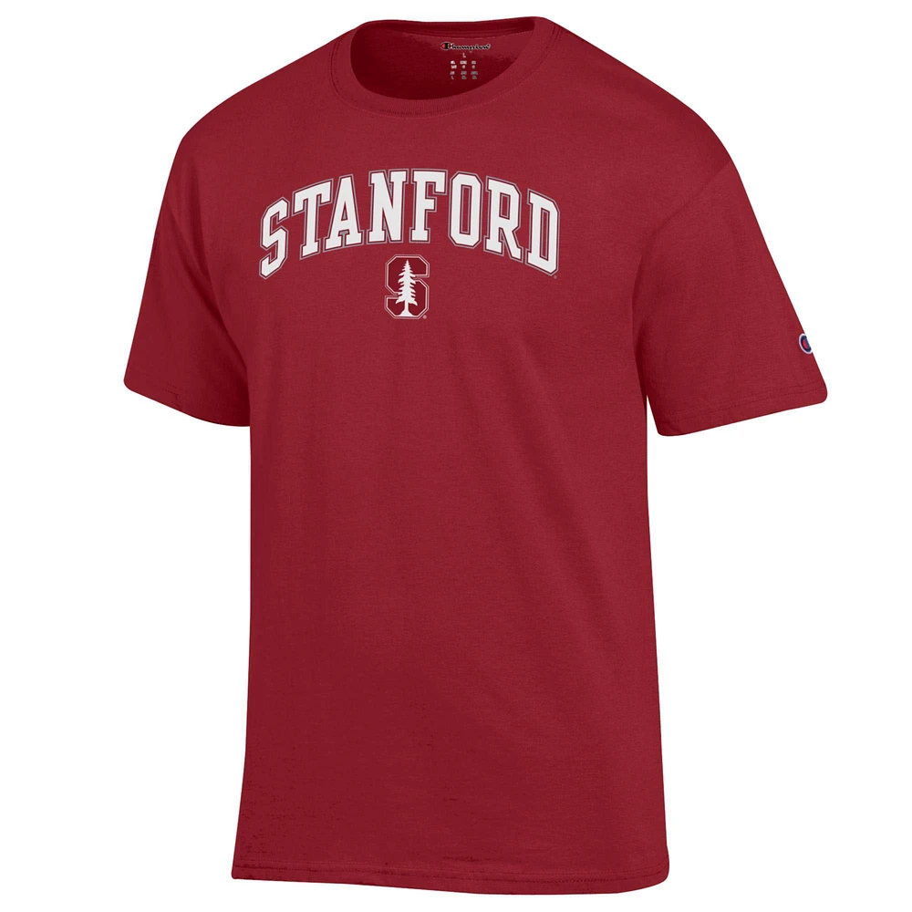 Men's Champion  Cardinal Stanford Arch Over Logo T-Shirt