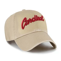 Men's '47 Khaki Stanford Cardinal Clean Up Adjustable Hat