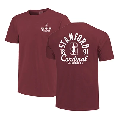 T-shirt à superposition de mascotte Cardinal Stanford Comfort Colors pour homme