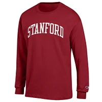 T-shirt à manches longues Champion Cardinal Stanford Basic Arch pour homme