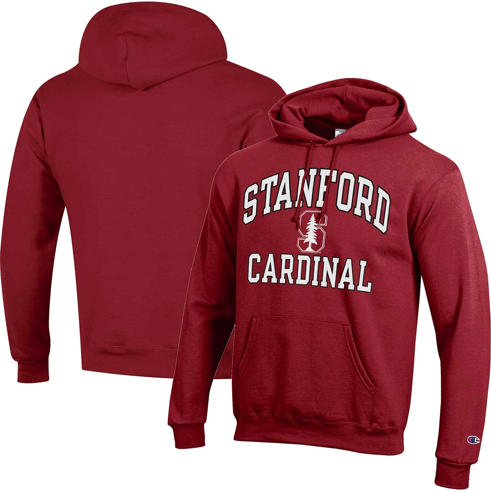 Men's Champion Cardinal Stanford High Motor Pullover Hoodie