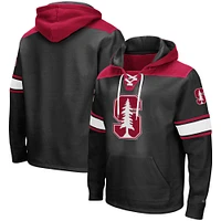 Sweat à capuche lacets Colosseum Stanford Cardinal 2.0 noir pour hommes