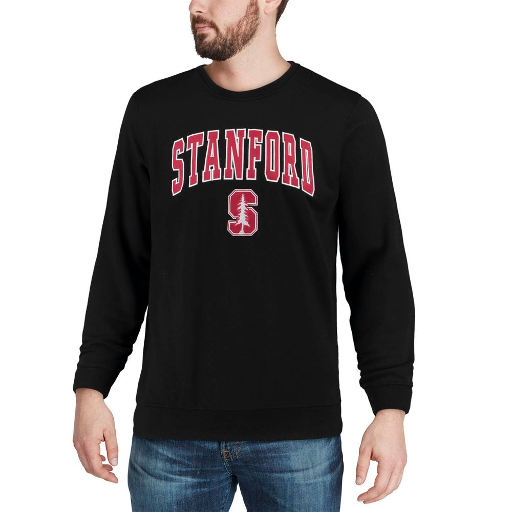 Men's Colosseum Stanford Cardinal Arch & Logo Crew Neck Sweatshirt