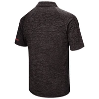 Men's Colosseum Black Stanford Cardinal Down Swing Polo