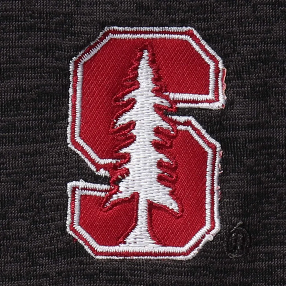 Men's Colosseum Black Stanford Cardinal Down Swing Polo