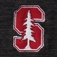 Men's Colosseum Black Stanford Cardinal Down Swing Polo