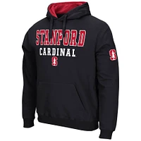 Men's Colosseum Black Stanford Cardinal Sunrise Pullover Hoodie