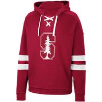 Men's Colosseum Cardinal Stanford Lace-Up 4.0 Pullover Hoodie